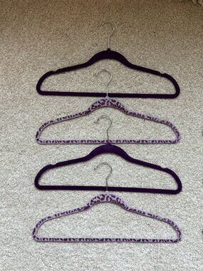Wildly Organized: Mixed Velvet Non-Slip Solid & Animal Print Velvet Hangers (12)